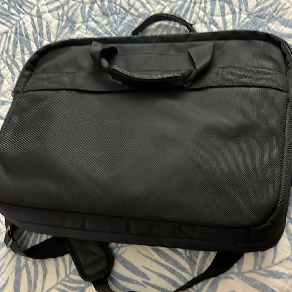 Black Leather Men's Briefcase